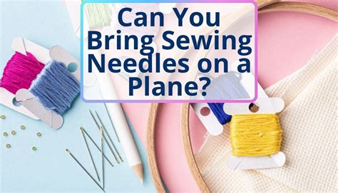 can i bring embroidery needles on a plane