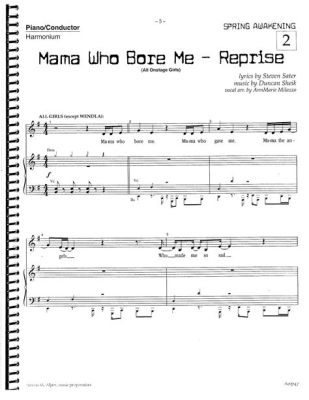 mama who bore me reprise sheet music: How does the nurturing role of a mother extend beyond mere biological functions?